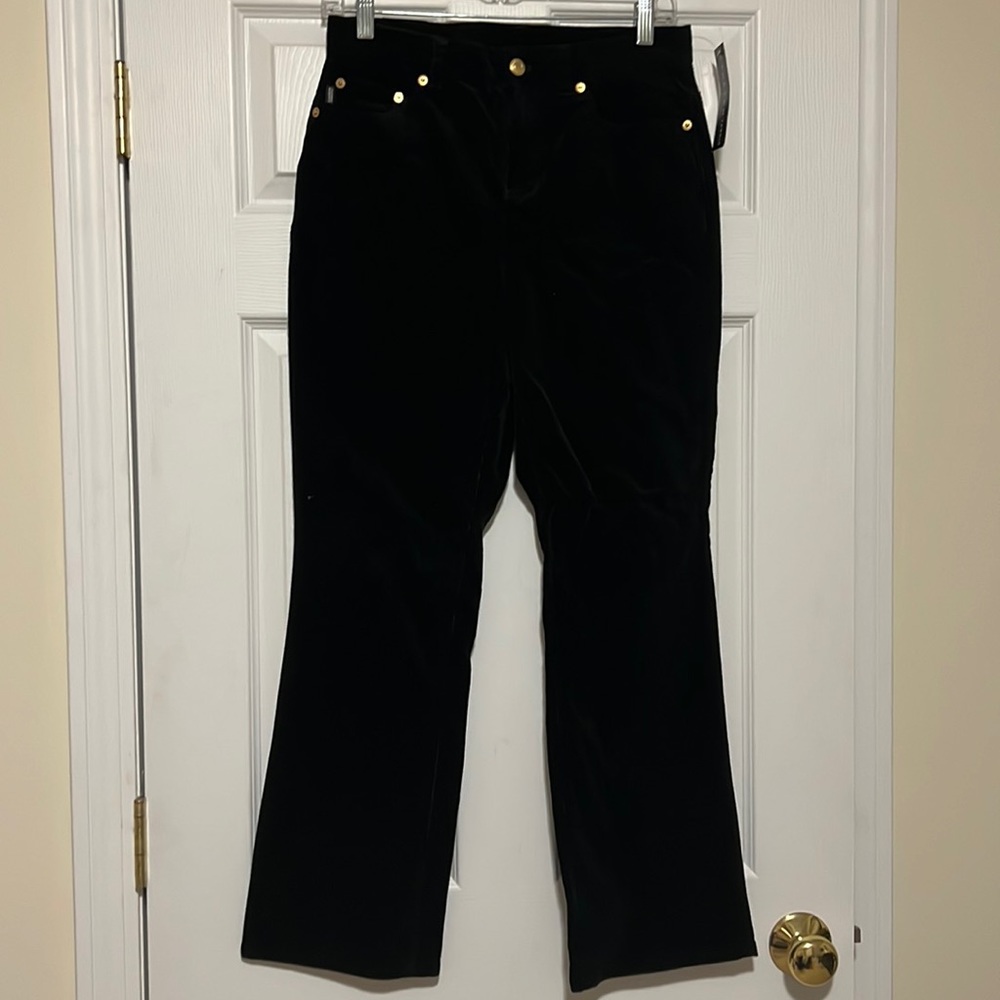 Lauren Jeans Co Ralph Lauren Black Corduroy Size 4P.